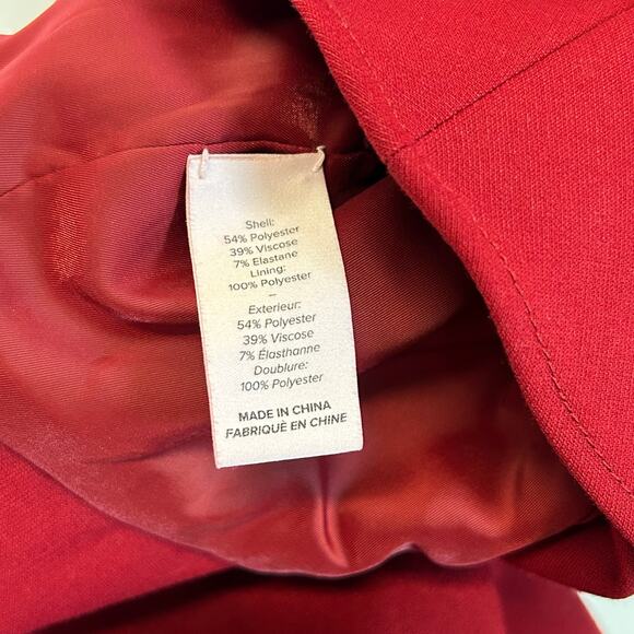 CINQ A SEPT SCORPIO CUT OUT TULIP HEM MINI DRESS CRIMSON RED Women’s Size 0 - Picture 11 of 13